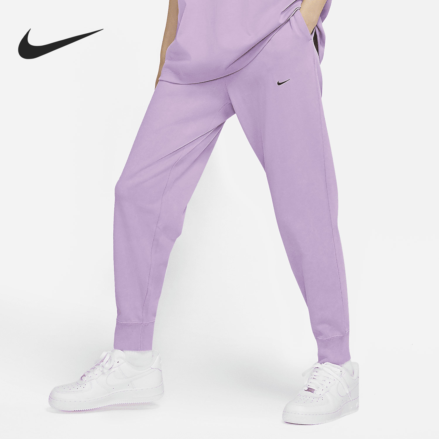 Nike/耐克正品 SPORTSWEAR WASHED 女子休闲长裤卫裤 CZ9861-597 - 图1