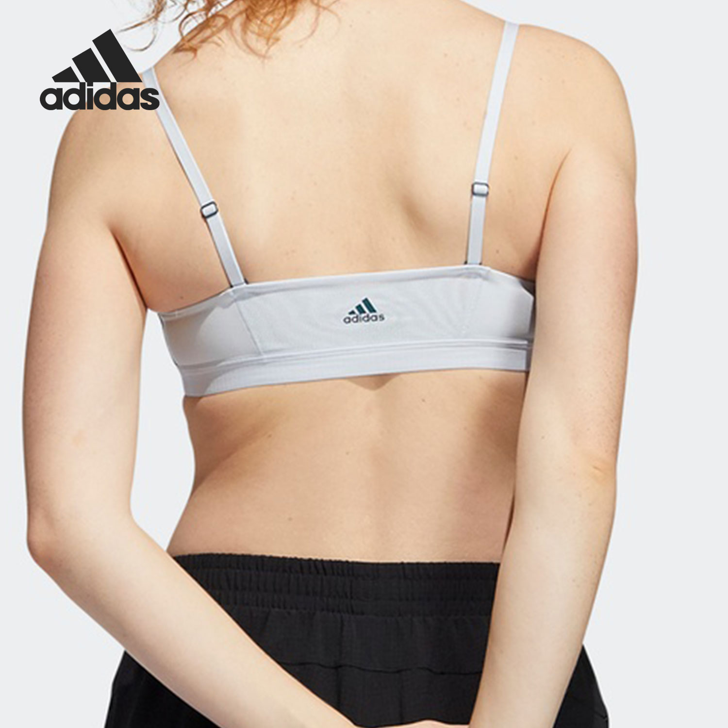 Adidas/阿迪达斯正品 AM 3S BRA 新款女子低强度运动内衣 GM2878 - 图0