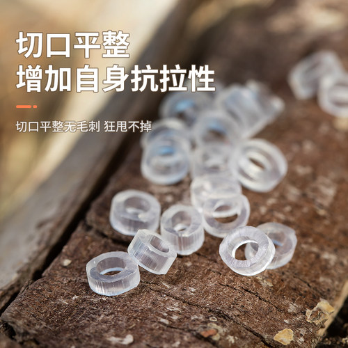 大物颗粒皮筋大号透明橡皮筋防老化强力手绑颗粒皮筋圈钓鱼小配件 - 图1