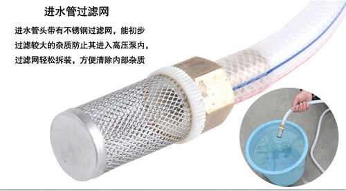 蓝贝尔220V空调清洗机家用高压洗车机电动刷车器水泵NE-310B水枪 - 图1