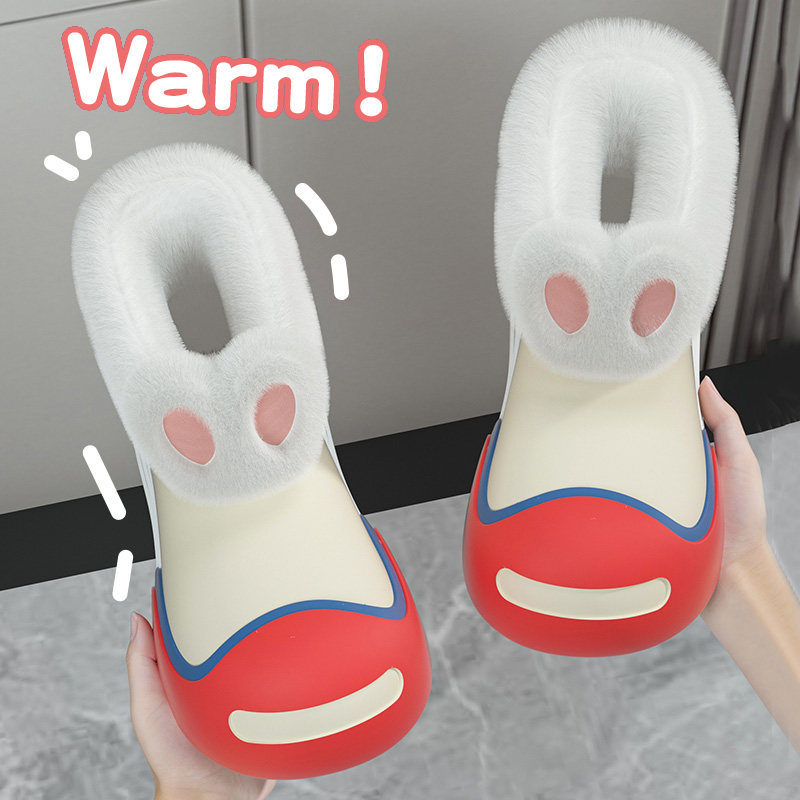 可拆卸防水棉拖鞋女冬季2025新款外穿防滑雪地靴毛绒保暖儿童棉鞋,淘宝优惠券,粉丝福利购,淘宝优惠卷