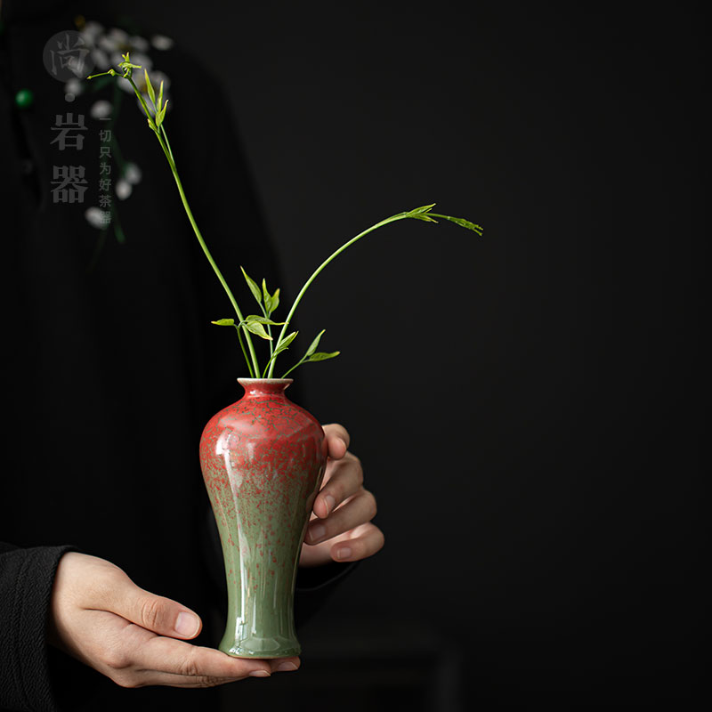 家用陶瓷小花瓶水培花器洗手台客厅茶桌插花小摆件水养餐桌小花插