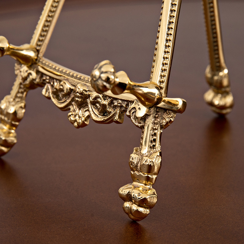 法式欧式古典相框架黄铜宫廷盘子架展示盘架托装饰挂盘茶饼收纳架,淘宝优惠券,粉丝福利购,淘宝优惠卷