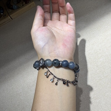 原创闪灵钻随行黑武士闪灵钻双尖黑发黑闪鬼蓝海蓝宝11mm【H110】