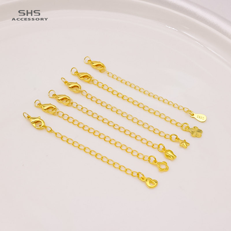 18K包金保色延长链带弹簧龙虾扣尾链DIY手链锁骨项链加长链配件,淘宝优惠券,粉丝福利购,淘宝优惠卷