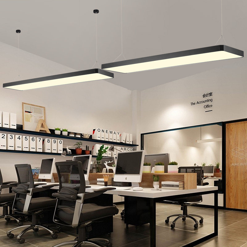 简约现代led长条吊灯中性光自然光4000K展厅服装店直播间健身房灯,淘宝优惠券,粉丝福利购,淘宝优惠卷