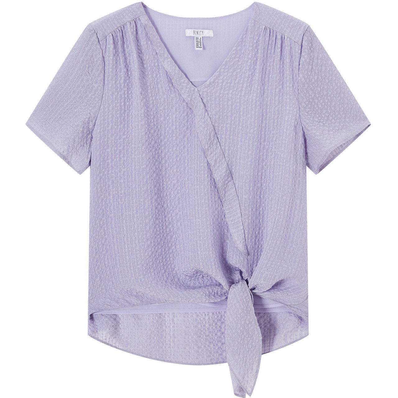 【100%桑蚕丝】FINITY菲妮迪真丝上装夏季设计感宽松短袖上衣女,淘宝优惠券,粉丝福利购,淘宝优惠卷