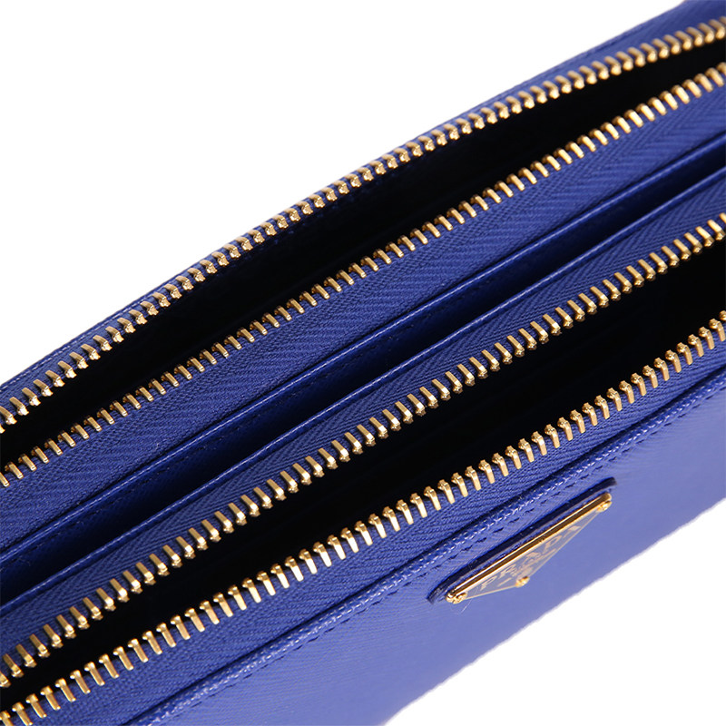 prada 20新款手拿logo牛皮链条钱包 FLOX海外女士包袋