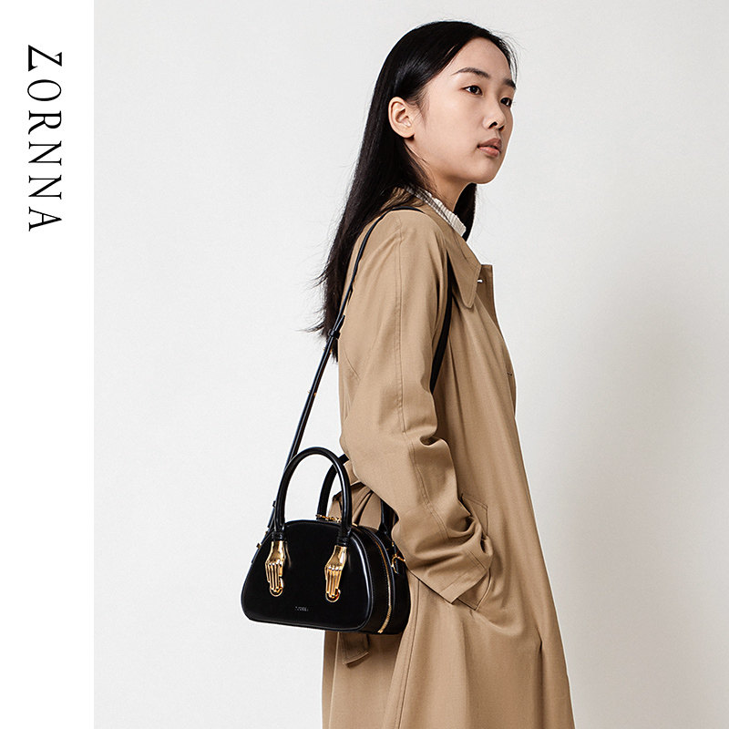 zornna黑金原创设计师品牌感贝壳包 zornna女士包袋