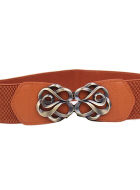 合金扣女弹力松紧腰带腰封