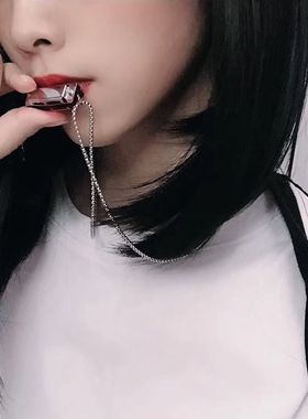 diy同款可吹声口琴男项链土酷蹦