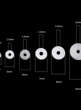 文玩隔片透明水晶垫片pp隔片柔软耐用手串防止磨损金刚核桃归圆