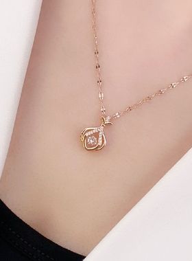 diyiy合金合成锆链石吊坠钛钢素