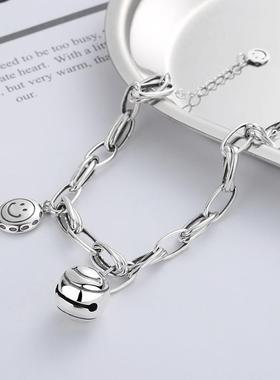 diy韩国东大门S925纯银手链女时