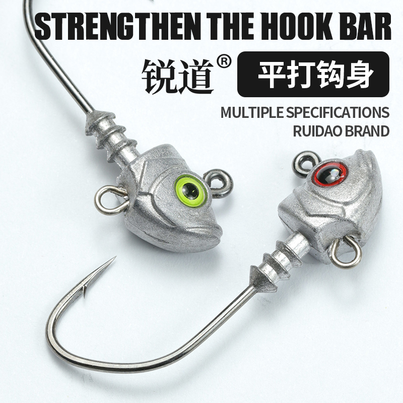 锐道9092鱼型改装铅头钩4X加强大钩门路亚黑坑野钓鳜鱼鲈鱼翘嘴 - 图0