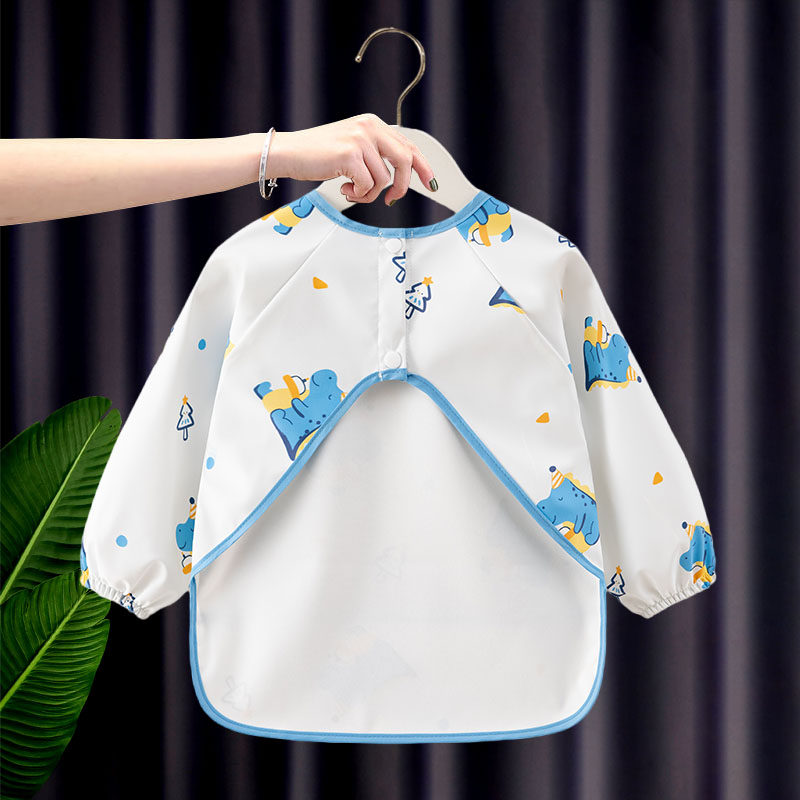 宝宝吃饭罩衣丹麦风防水防油小孩外穿洋气婴儿围兜PU免洗饭兜护衣,淘宝优惠券,粉丝福利购,淘宝优惠卷