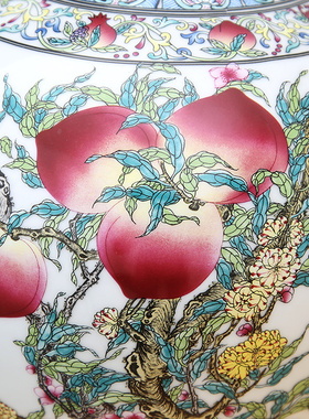 傲世仿古风珐琅彩天球瓶