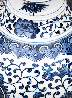 节节高升中式客厅花瓶摆件