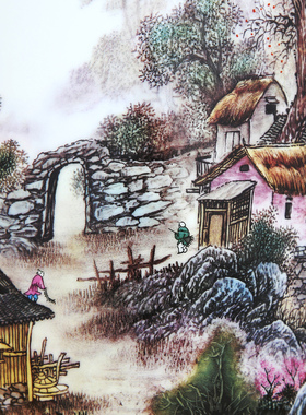 景德镇电视柜插花器别墅装饰品