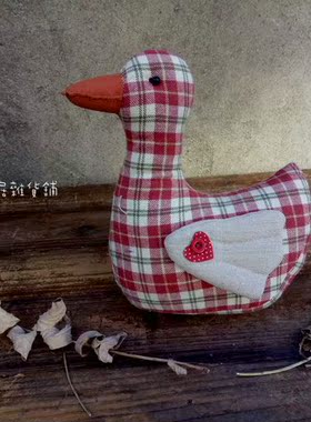 布艺纯手工门挡小鸭子家居装饰品