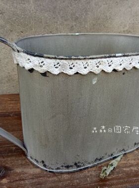 复古做旧花边摆件田园风工艺品