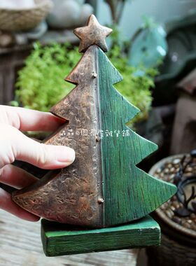 美式风圣诞节松树儿童房家居装饰