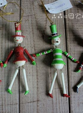 圣诞雪人 汽车 树脂挂件 车内装饰