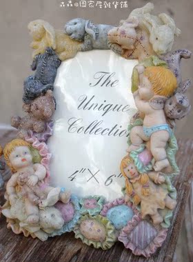 小熊立体美式乡村风相架家居装饰