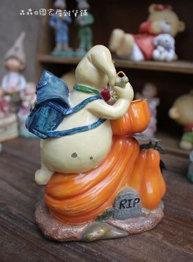 样品美式乡村风万圣节家居装饰