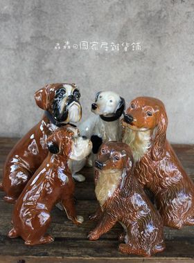 陶瓷世界名犬十二生肖仿真狗摆件