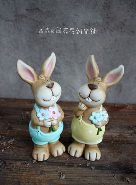 少女心陶土美式乡村风家居装饰