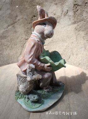 欧式风复古做旧园艺烛台家居装饰