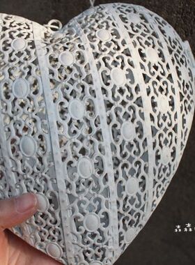 样品镂空心形美式乡村风家居装饰
