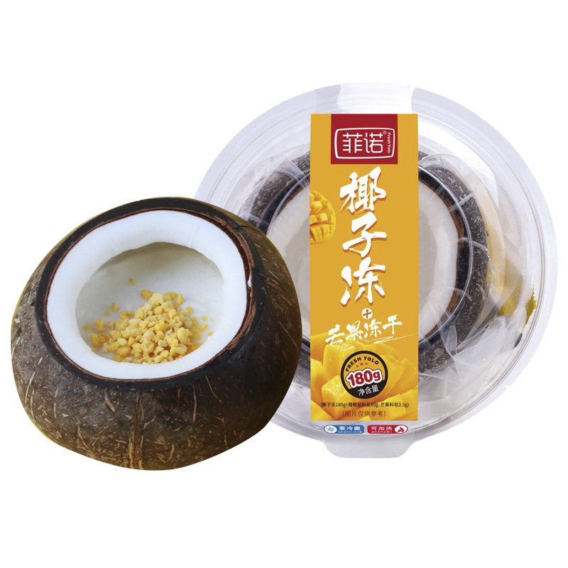菲诺椰子冻水果味2个装榴莲味布丁 菲诺纯果冻/布丁