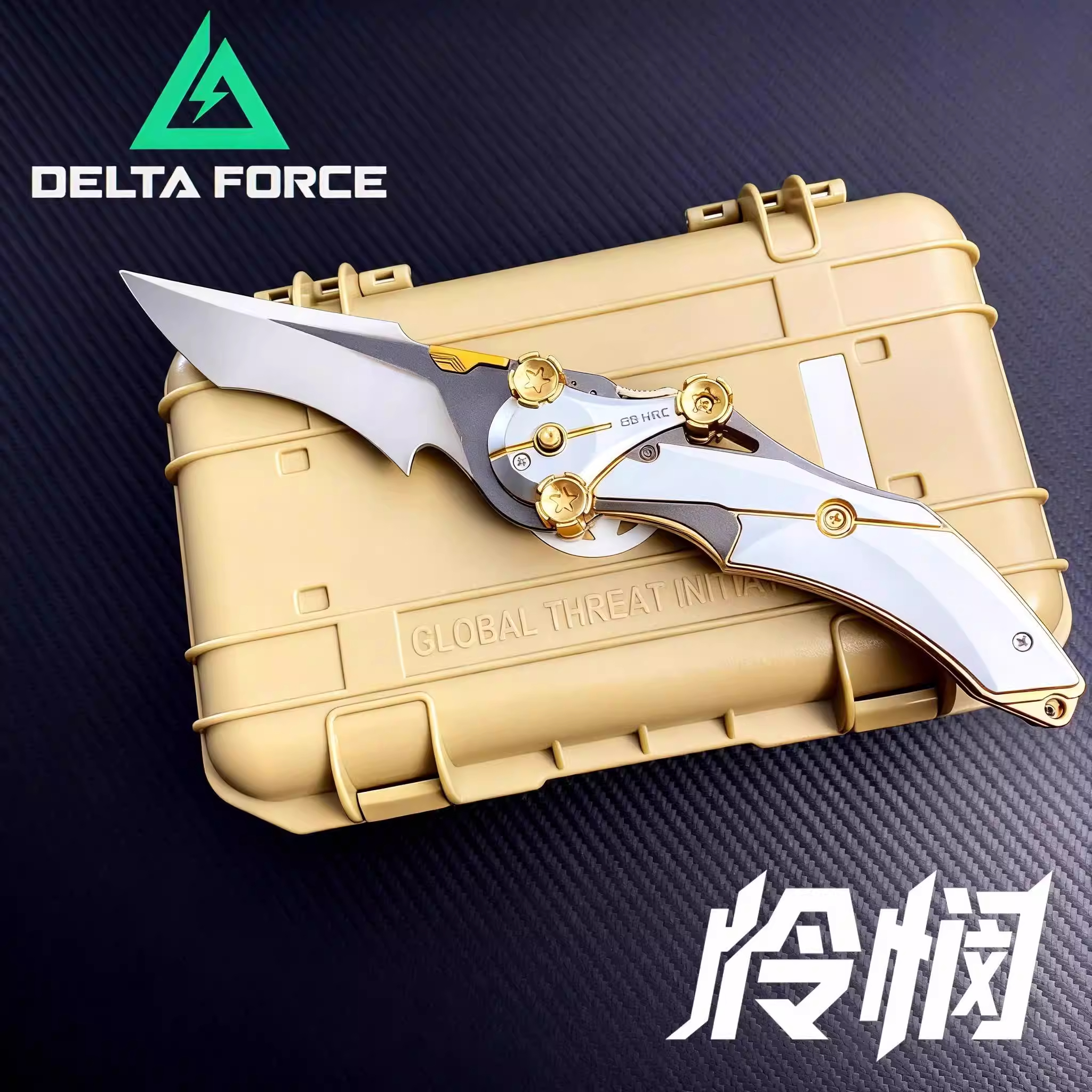 Delta Action Game Peripheral New Creed Knife Model Alloy Melee Weapon Toy Gift for Boys and Children