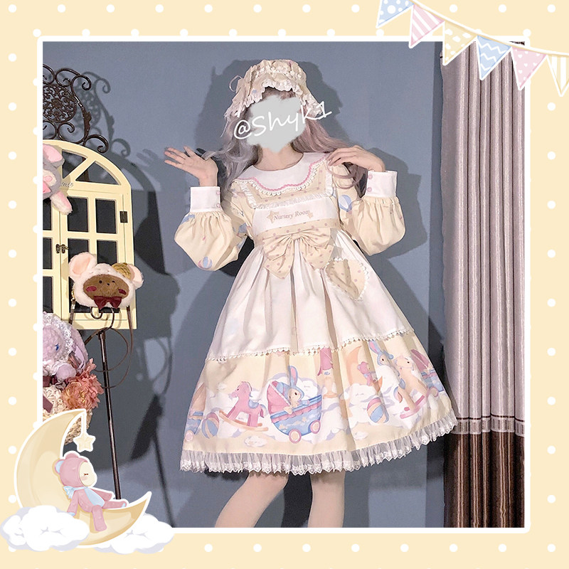 尾款婴儿房op原创设计lolita连衣裙 巴朵妮连衣裙