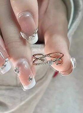 星球轨迹闪钻戒指ins小众轻奢简约百搭显白闺蜜对戒送女友520礼物