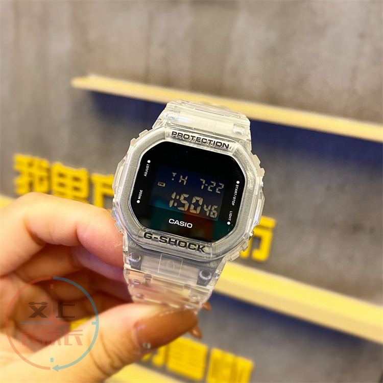 卡西欧G-SHOCK冰韧透明手表DW-5600SKE-7 GA-2100SKE-7A 700SKE - 图2