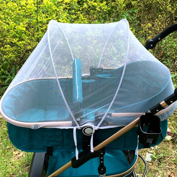 Stroller Mosquito Net Full Cover Universal Stroller Mosquito Net Enlarged Encrypted Mesh Mosquito Cover Umbrella Car Mosquito Net Summer