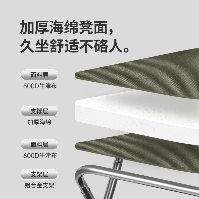 挪客折叠凳子便携户外露营铝合金椅子笔袋板凳高铁排队钓鱼小马扎,淘宝优惠券,粉丝福利购,淘宝优惠卷