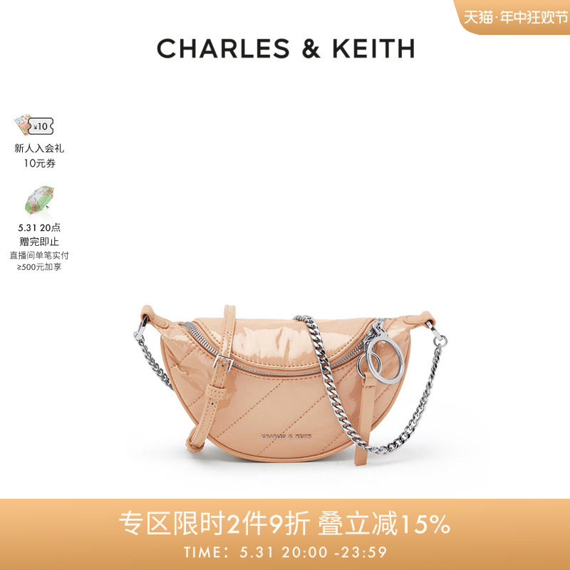 CHARLES&KEITH女包CK2-80151023女士斜挎包腰包