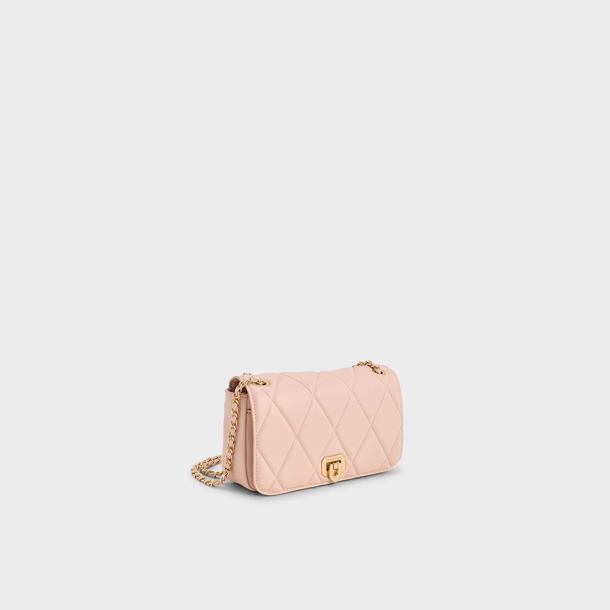 CHARLES&KEITH25秋新款CK2-20671747时尚菱格链条单肩斜挎小方包 - 图0