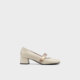 CHARLES&KEITH spring women's shoes CK1-60580322 square heel buckle decorated Mary Jane shoes temperament single shoes
