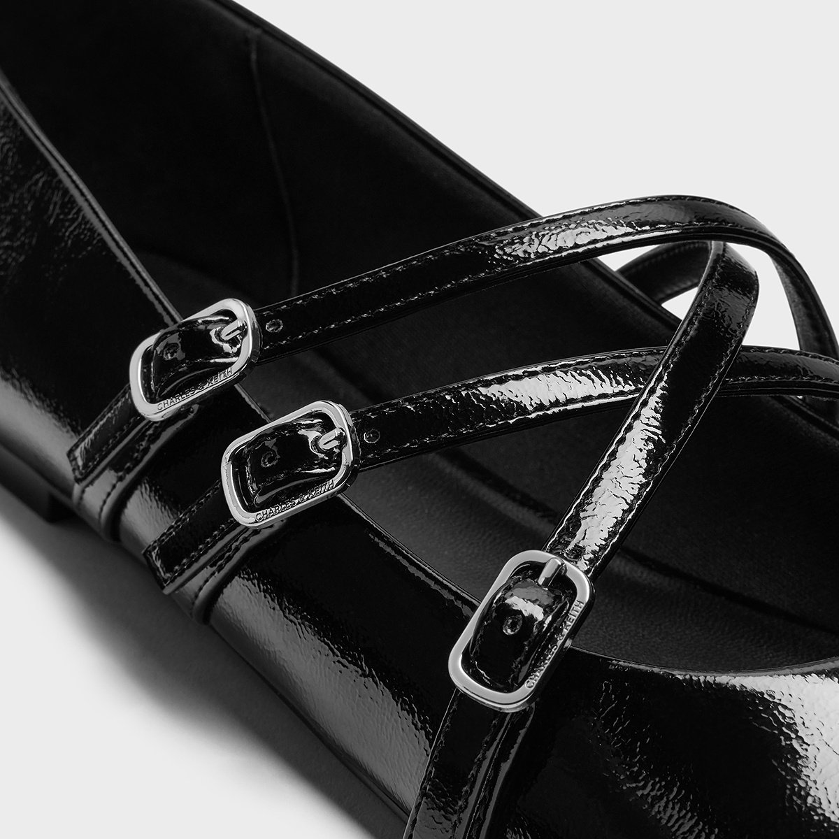 CHARLES&KEITH25秋新款CK1-70920205交叉带平跟玛丽珍鞋芭蕾舞鞋,淘宝优惠券,粉丝福利购,淘宝优惠卷