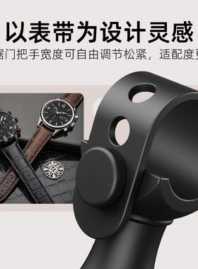 强力吸盘门挡器门把手防撞绑带式门阻静音护墙挡门神器门卡固定器