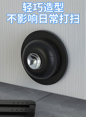 门吸短款免打孔硅胶缓冲防撞门挡