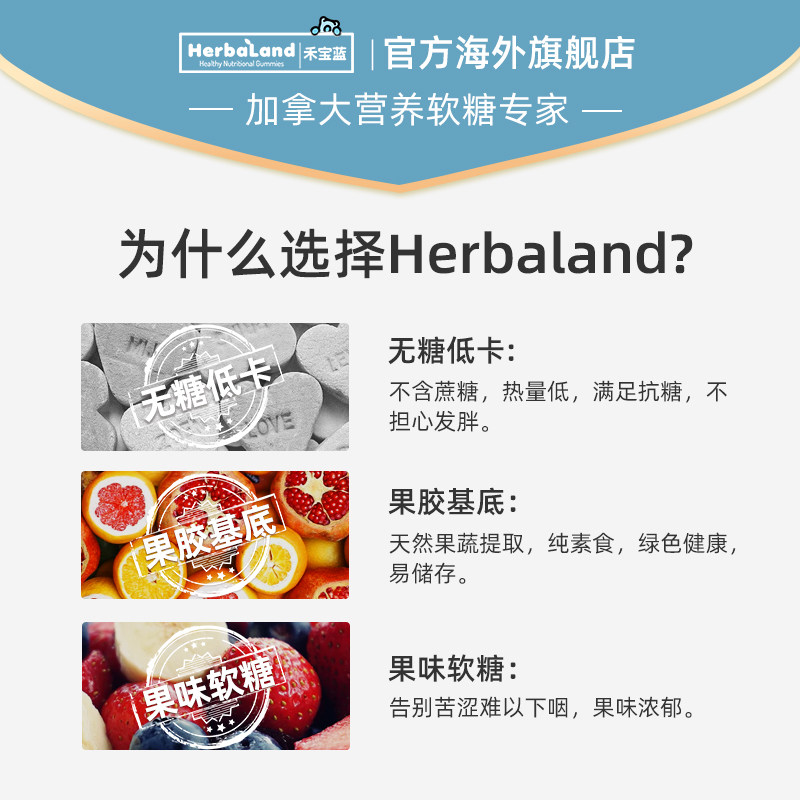 herbaland加拿大进口褪黑素软糖 herbaland海外褪黑素/松果体素