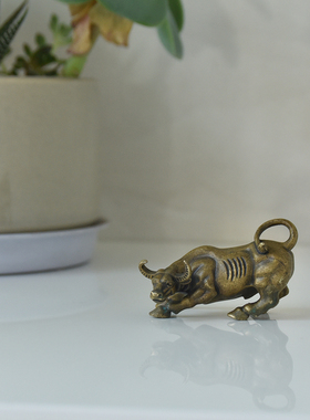 纯铜牛华尔街牛旺市牛装饰品