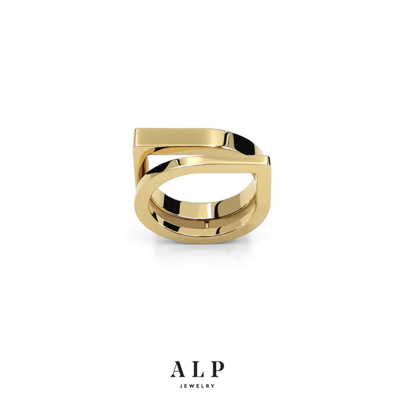 第九季 双层中姓水滴戒指 欧美时尚设计师 ALP JEWELRY ZERO 第九季 双层中姓水滴戒指 欧美时尚设计师 ALP JEWELRY ZERO
