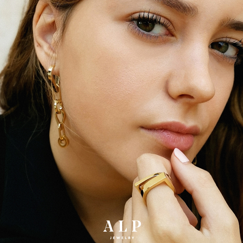 第九季 双层中姓水滴戒指 欧美时尚设计师 ALP JEWELRY ZERO 第九季 双层中姓水滴戒指 欧美时尚设计师 ALP JEWELRY ZERO